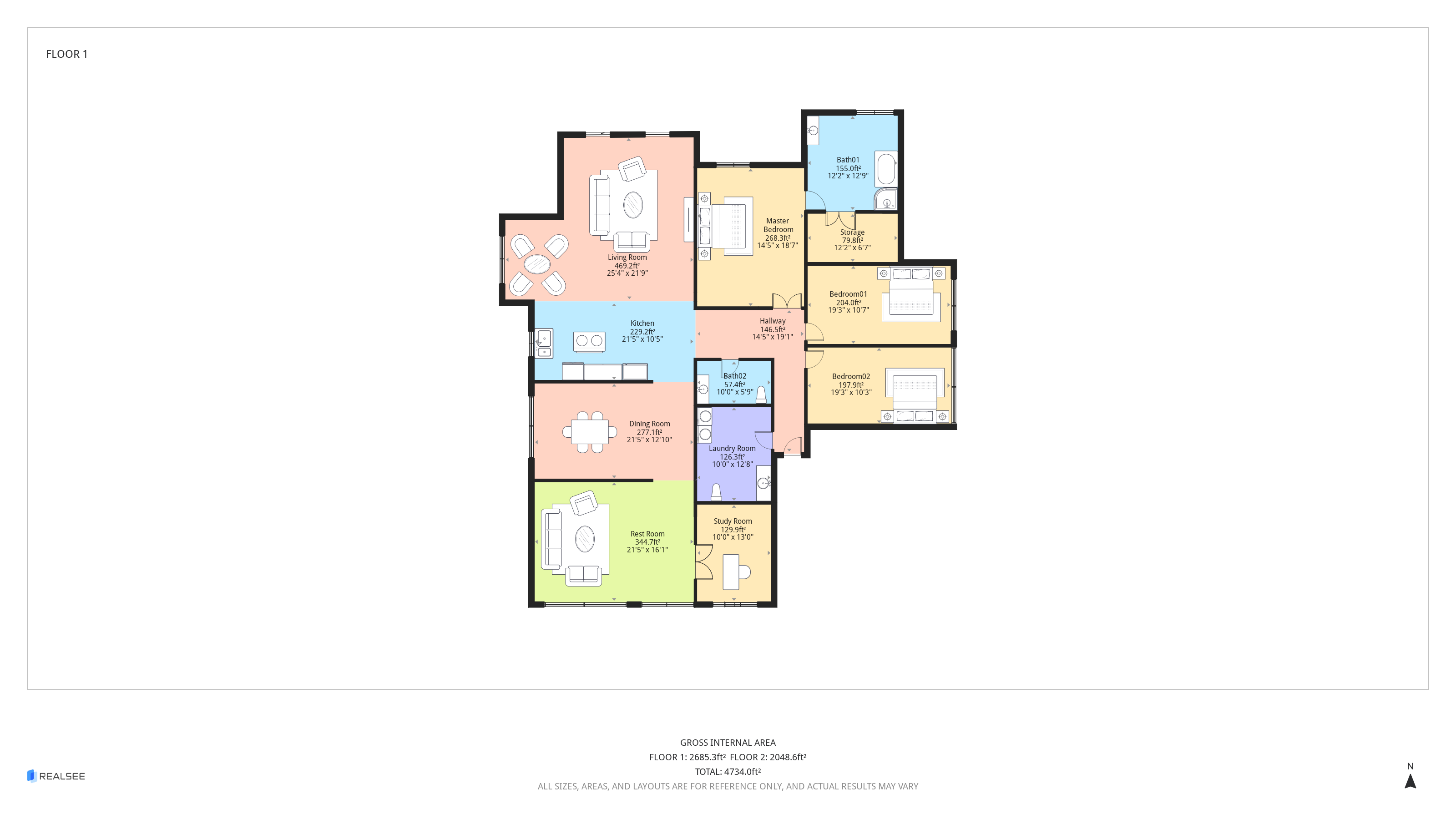 2D floor plan from LiDAR data