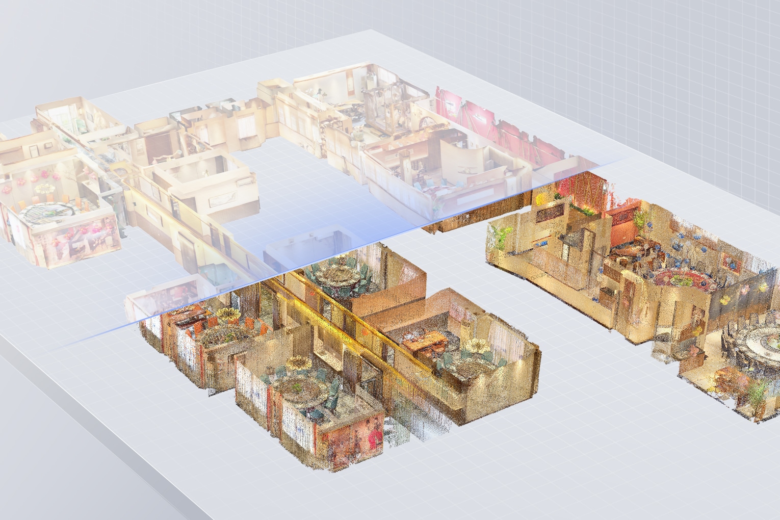 LiDAR point cloud as-built survey