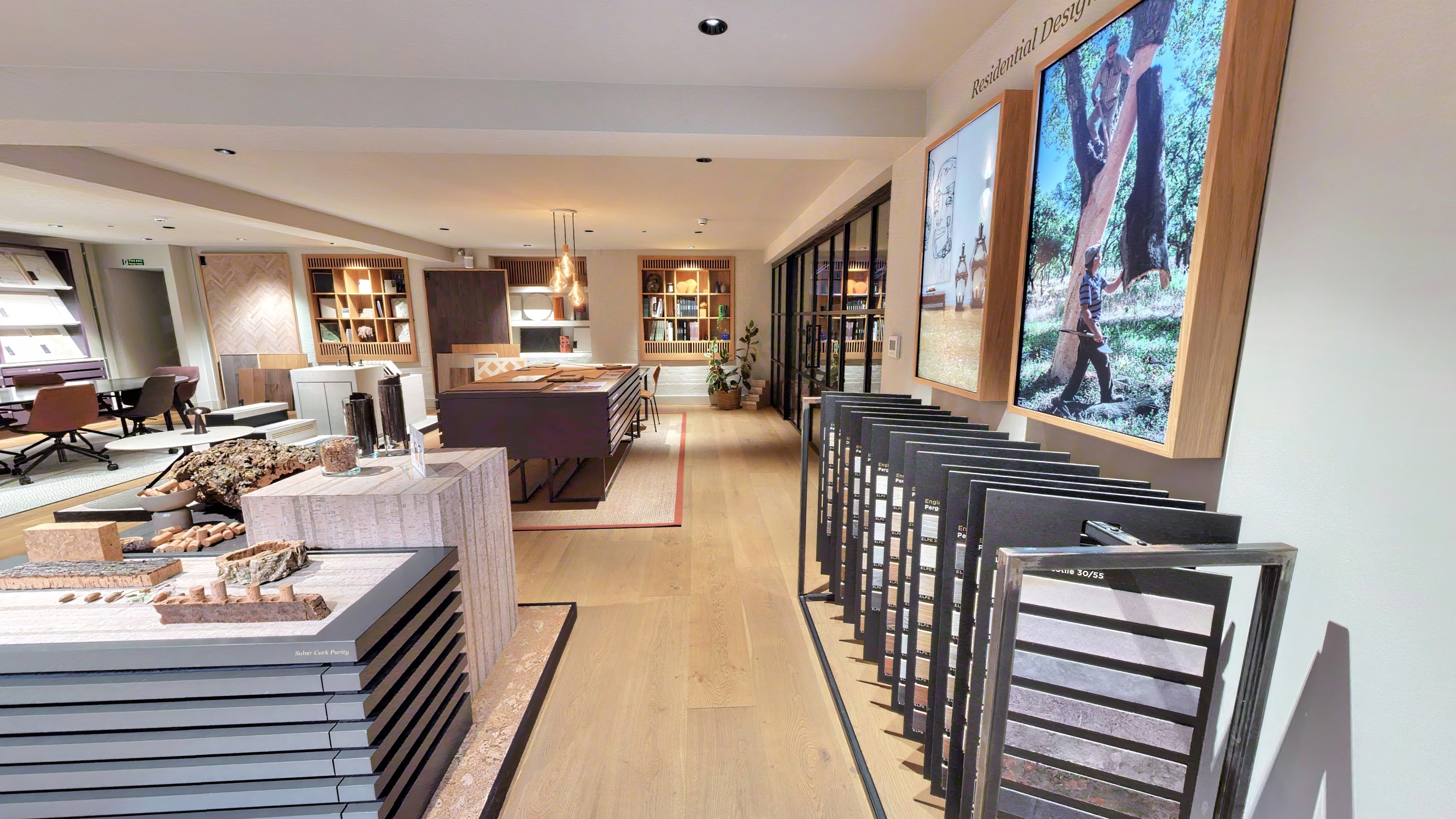 Interior space shown embedded as a virtual tour on a website